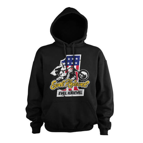 Evel Knievel Nr. 1 Hoodie - Zwart