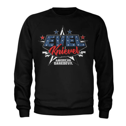 Evel Knievel American Daredevil Sweatshirt - Black