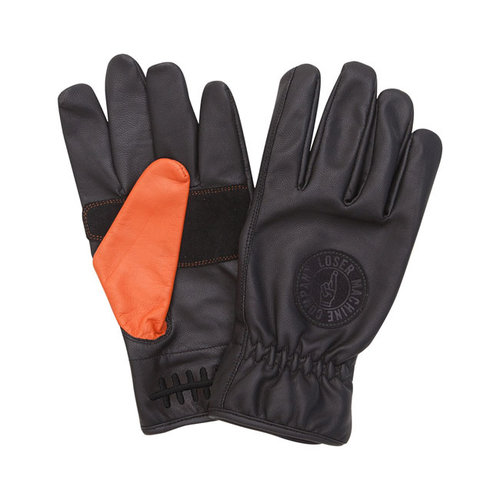 Loser Machine Death Grip Gloves - Black/Orange