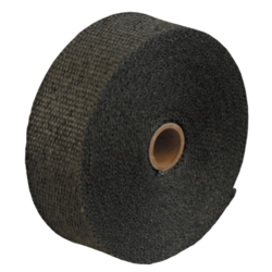 Exhaust heat wrap, black 15 meters