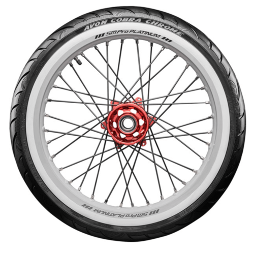 Avon Cobra Chrome AV91 Whitewall front MH90-21