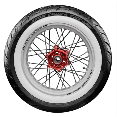 Avon Cobra Chrome AV92 White Wall - Rear WW 140 / 90B16