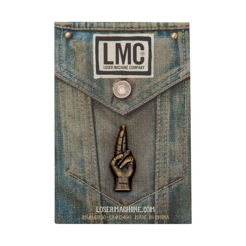 Loser Machine LMC Good Luck Pin Antique Laiton