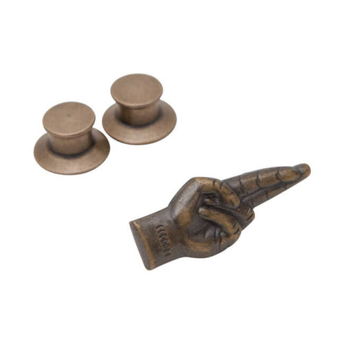 Loser Machine LMC Good Luck Pin Antique Laiton