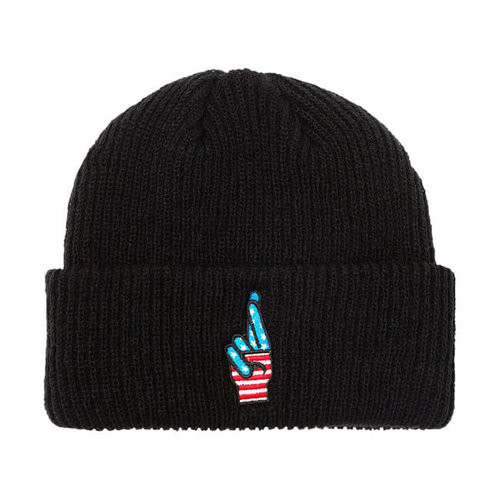 Loser Machine Double Cross Beanie - Black