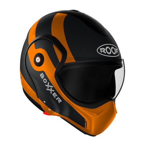 Roof Helmets Boxxer Fuzo Helm - Mat Zwart/Oranje