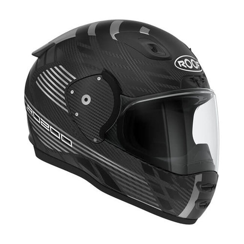 Roof Helmets RO200 Carbon Speeder Helmet - Matte Black/Steel