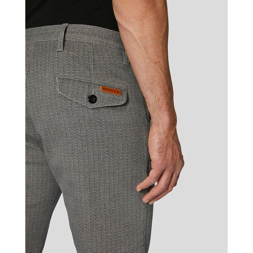 The Rokker Company Tweed Chino Tapered Slim - Grijs