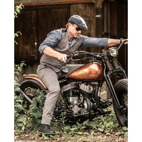 The Rokker Company Tweed Chino Tapered Slim - Grijs