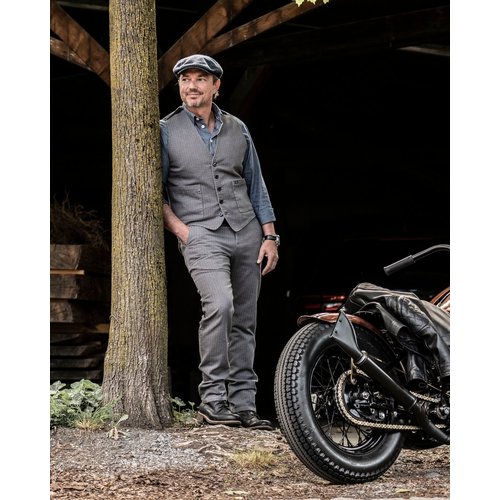 The Rokker Company Tweed Chino Tapered Slim - Grijs