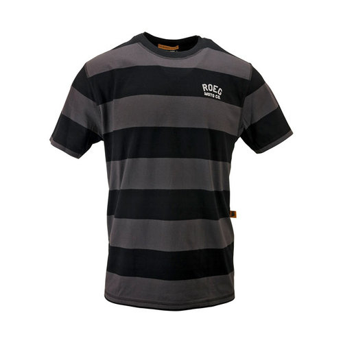 Roeg Cody Striped T - shirt - Schwarz/Grau