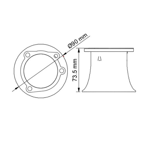 RMR Harley CV 1988-2006 Ansaugtrichter