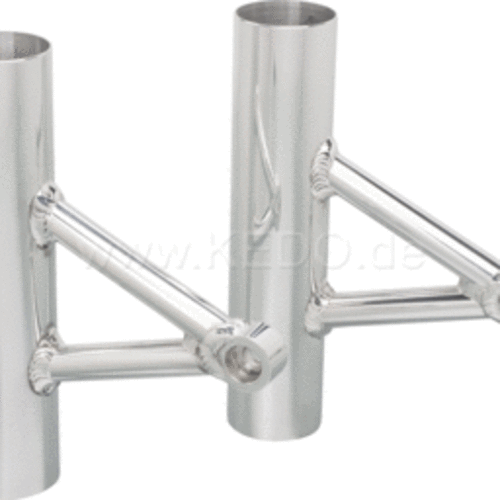 Kedo Supports de Phares en Aluminium (1 paire), Style Wrenchmonkees/GibbonSlap - Polis