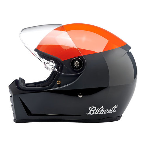 Biltwell Splitterhelm Podium Gloss | Oranje/Grijs/Zwart