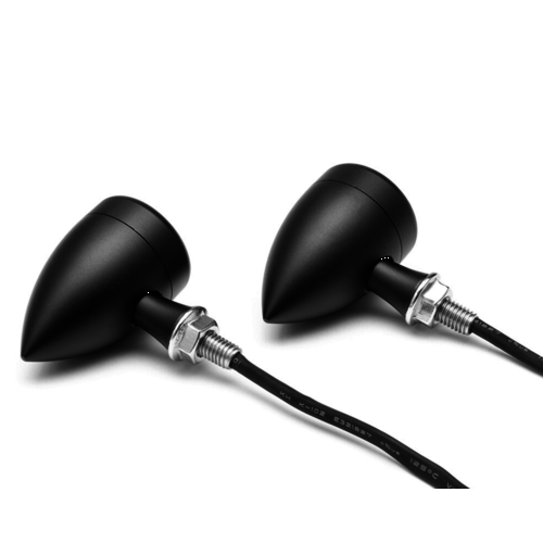 Max Inc Set Bullet "Truro" Lauflichter & Anzeigen - Schwarz