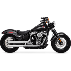 Twin Slash Staggered Auspuffanlage Schwarz Kawasaki VN900 06-15