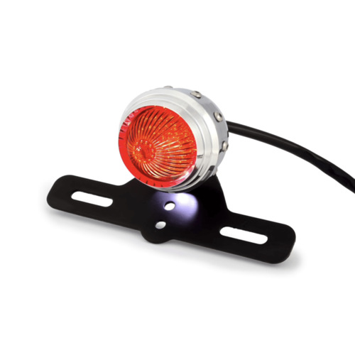 Max Inc Smoked Led Tail Light Retro Style With Studs