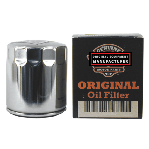 Champion Filtre à huile Chrome 84-98 Softail; 80-98 FLT; 82-94 FXR; L84-20 XL; 08-12 XR1200; 97-02 Buell