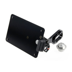 Side Mount License Plate Bracket Black - (France) | 18-21 Softail