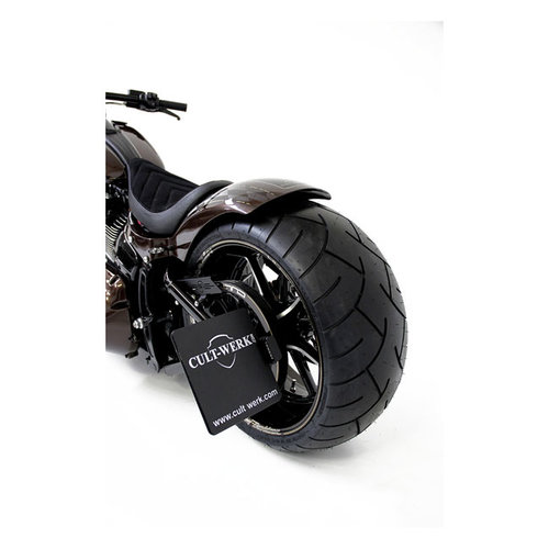 Cult-Werk Side Mount License Plate Bracket Black - (Germany) | 13-17 FXSB Breakout