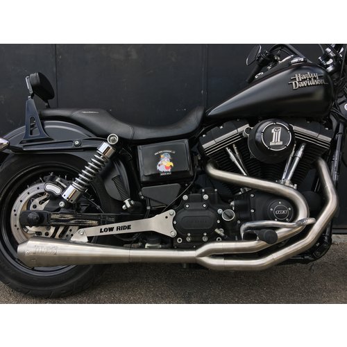 MASS TROMB INOX RETRO Full System Exhaust 2in1 (Low Position) for Harley Davidson Dyna FXDF FAT BOB 1584  | (Choose Option)
