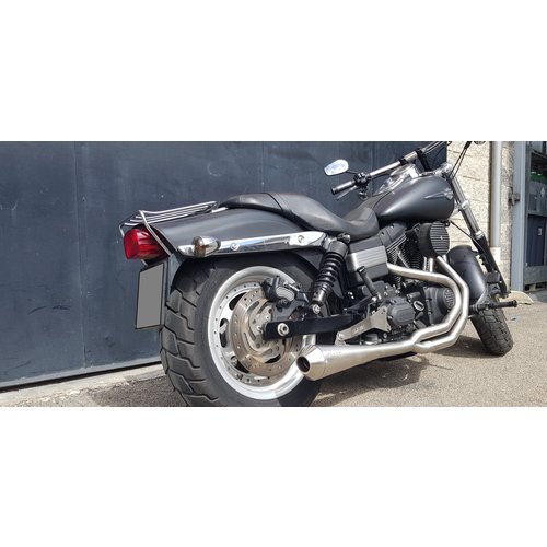 MASS TROMB INOX RETRO Full System Exhaust 2in1 (Low Position) for Harley Davidson Dyna FDX Street Bob 1685  | (Choose Option)