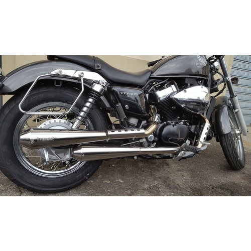 MASS Système D'échappement Complet TROMB INOX RETRO pour Honda VT 750S Shadow