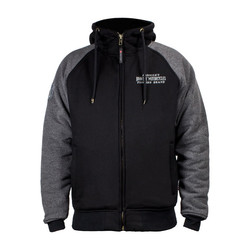 Hoodie Met Rits | Zwart Grijs