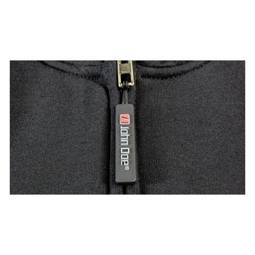 John Doe Hoodie Met Rits | Zwart Grijs