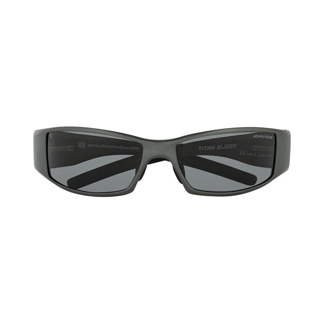 John Doe Titan Glider Sunglasses | Titanium Dark Grey - ChopperShop.com