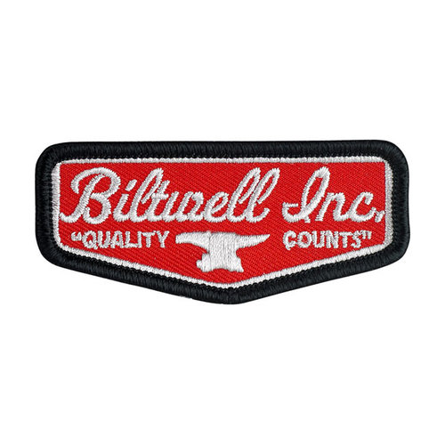 Biltwell Shield Patch | Red, Grey, Black