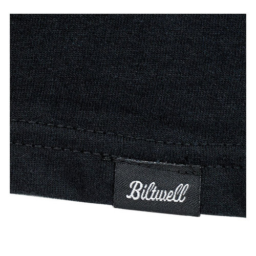 Biltwell Script Grey T-Shirt Schwarz | (Größe Auswählen)