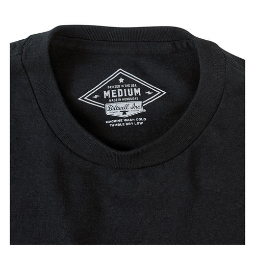 Biltwell T-shirt Script Gris Noir | (Choisir la Taille)