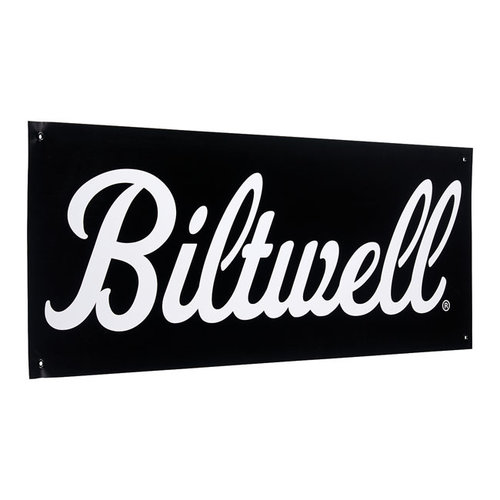 Biltwell Scriptwinkelbanner | Zwart Wit