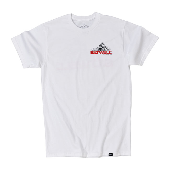 Biltwell Spare Parts T-Shirt White | (Choose Size) - ChopperShop.com