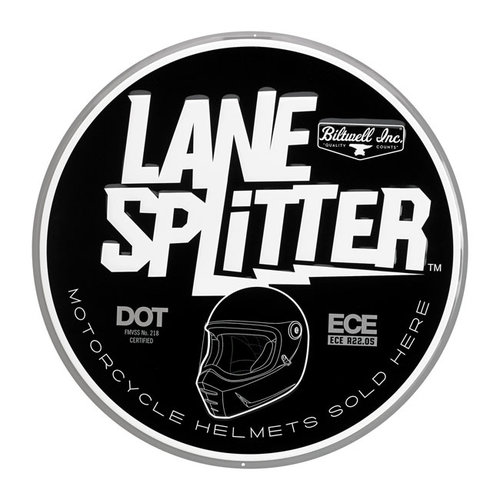Biltwell Enseigne de Magasin Lane Splitter | 20" Diamètre