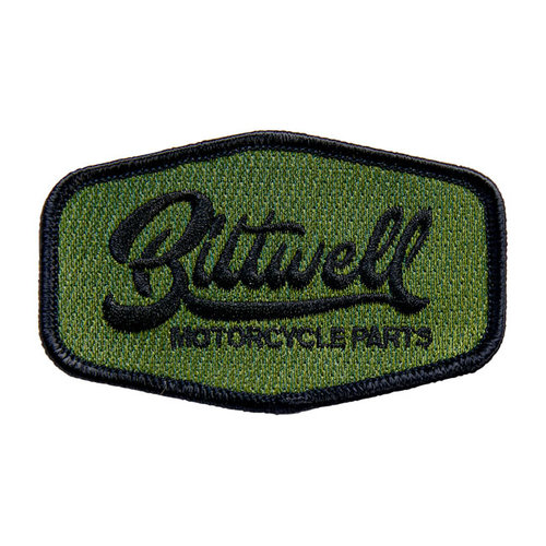 Biltwell Cursive Patch 3.5" | Black, Green