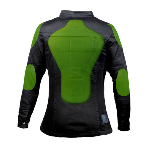 John Doe Motoshirt Women XTM | Zwart