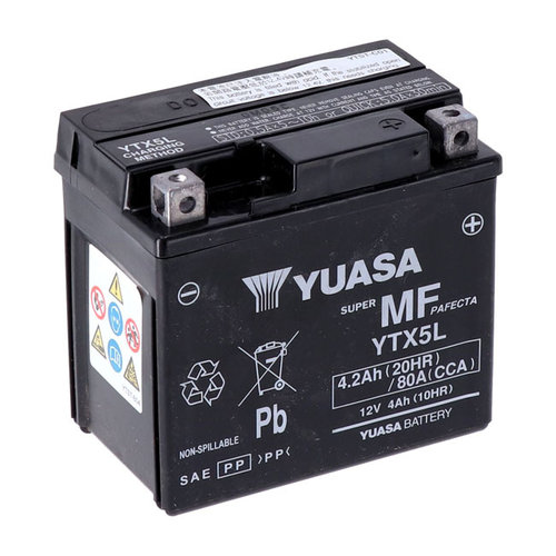 Yuasa AGM-Batterie YTX5L-WC | Honda 08-18 CBR1000RR 1000cc/16-17 RC213V-S 1000cc