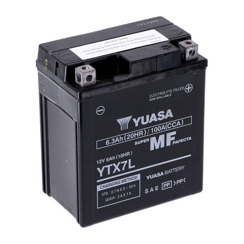 Yuasa AGM-Batterie YTX7L-WC | Honda 04-06 CB600F (599) 600cc/17-18 CMX500, A 500cc