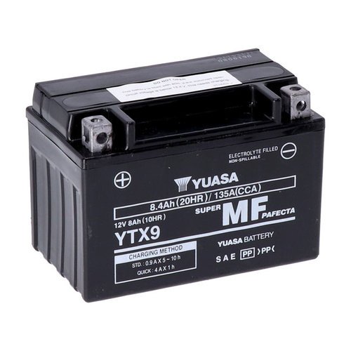 Yuasa AGM-Accu YTX9-WC | KTM/BMW/Kawasaki/Honda/Suzuki/Yamaha