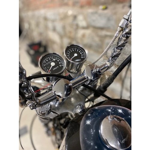 MCU 1:4 Tachometer 12K Black/Chrome