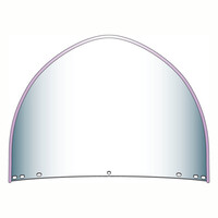 Peaked Top Window Beaded 1949 Style for All HD | Clear