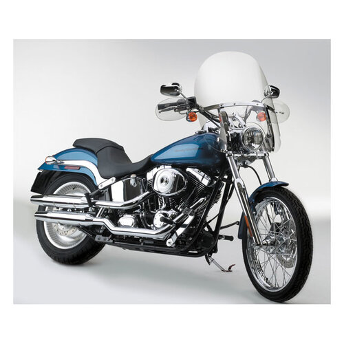 National Cycle  Switchblade Quick Release Windshield 2-Up for FXWG/FXST/C/B/FXSTB/FXSTD/FXDWG | Clear
