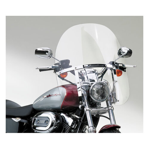 National Cycle  Switchblade Quick Release Windscherm 2-Up voor Dyna/FXDWG/FXDXT/XL1200CX/T/X/XS/XL883L | Helder