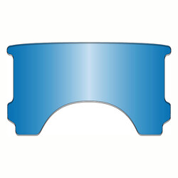 Replacement Adjustable Lower Window (Style C) for FLHS ('87-'93) | Choose Color