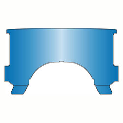 Replacement Adjustable Lower Window (Style B) for FL ('60-'84) | Choose Color