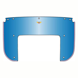 Beaded 5-Bolt Lower Window | Choose Color