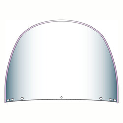Replacement Beaded Top Windshield Window | Clear