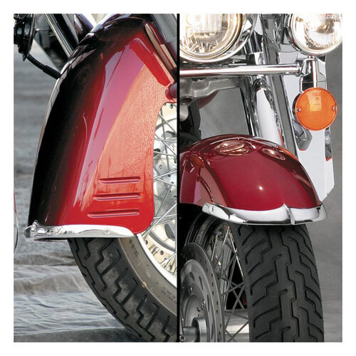 National Cycle  Frontfenderspitzen-Set aus Guss für Honda VTX1300R/S/T ('03-'09) | Chrom
